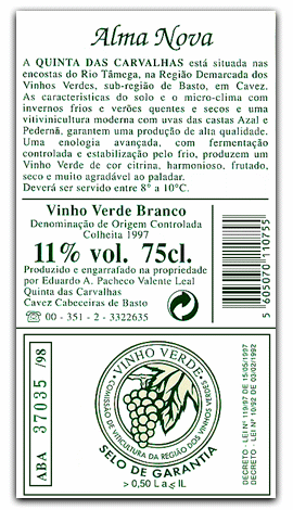 [Comissão de viticultura da região dos vinhos verdes]